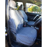 Front Seat Covers Grey For Toyota Land Cruiser - Landcruiser Lc150 - 2009 On