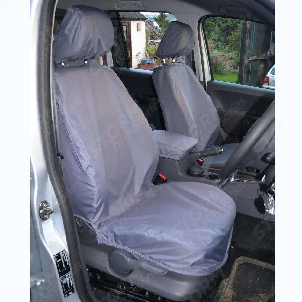 Front Seat Covers Grey For Vw Amarok 2011-2022