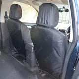 Front Seat Covers Pair Black (Separate Headrests) For Isuzu D-max 2021 Onward
