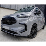 Front Splitter Gloss Black V2 For Ford Transit Custom MK2 2024 on