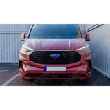 Front Splitter Gloss Black V2 For Ford Transit Custom MK2 2024 on