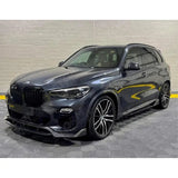 Front Splitter In Carbon Look Black Knight For Bmw X5 G05 2018-2022