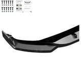 Front Splitter In Gloss Black For Audi SQ5 / Q5 S-Line Mk2 Facelift 2020-2024