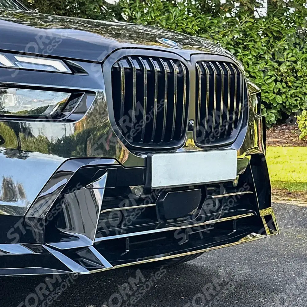 Front Splitter In Gloss Black For BMW X7 G07 LCI 2023+