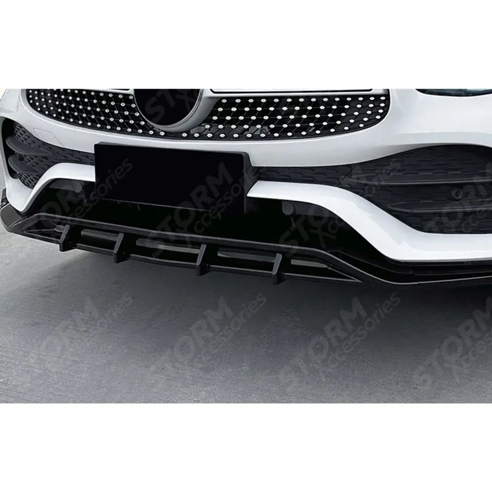 Front Splitter in Gloss Black For Mercedes GLC X253 Amg LINE Facelift 2020-2022