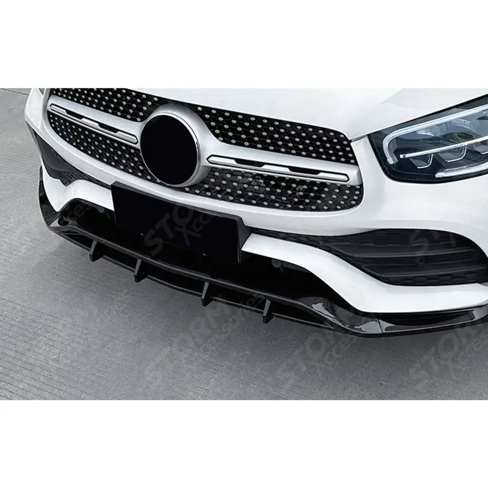 Front Splitter in Gloss Black For Mercedes GLC X253 Amg LINE Facelift 2020-2022