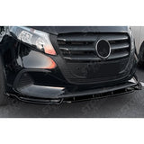 Front Splitter in Gloss Black For Mercedes Vito W447 Facelift 2024 on - Front Splitter