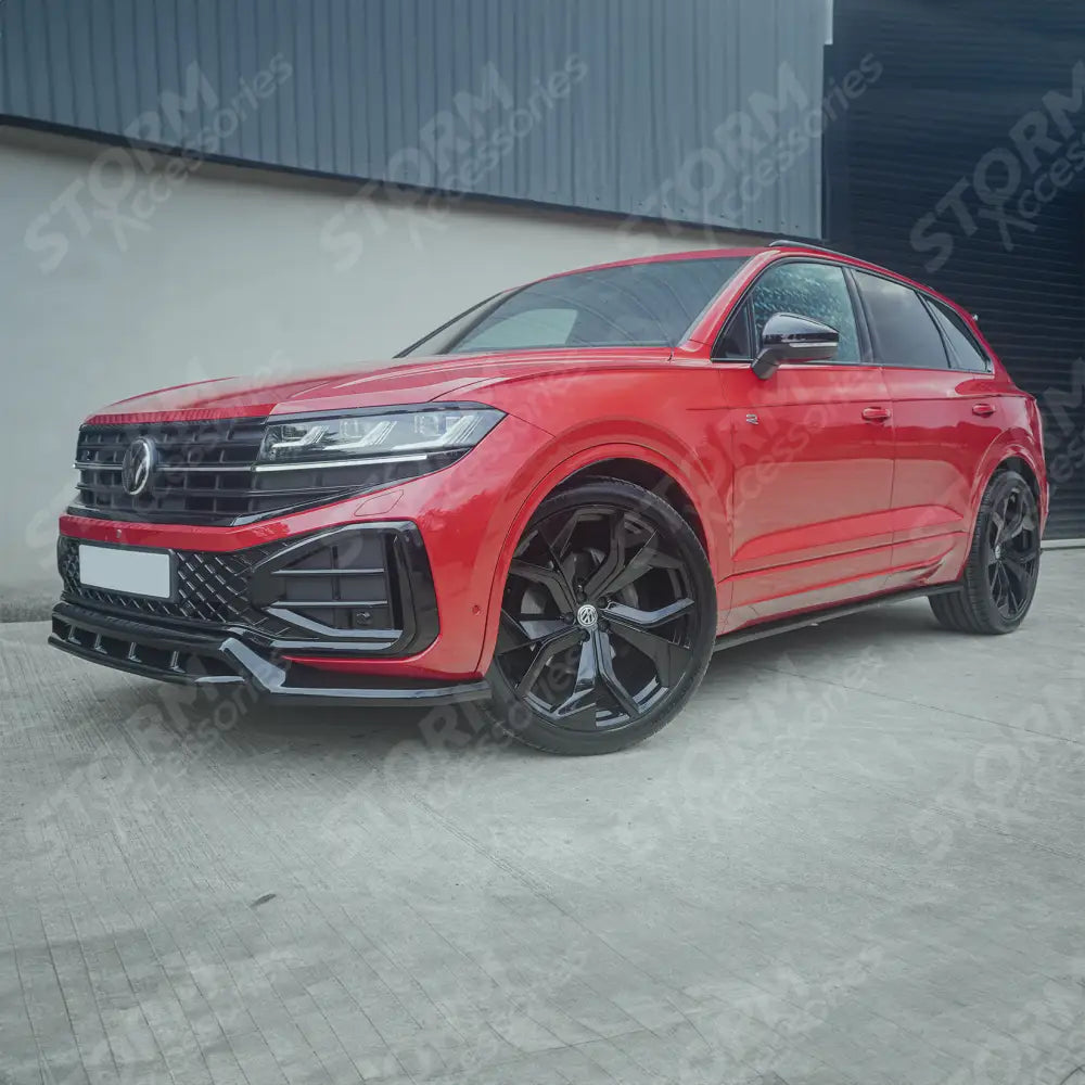 Front Splitter In Gloss Black For Volkswagen Touareg MK3 Facelift R Line 2023+