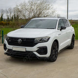 Front Splitter In Gloss Black For Volkswagen Touareg MK3 Pre Facelift R Line 2018-2023