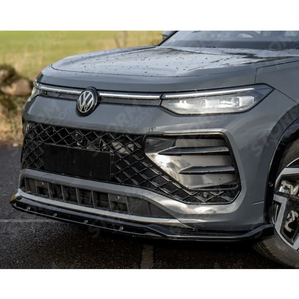 Front Splitter In Gloss Black For VW Tayron R-Line MK1 2025 On