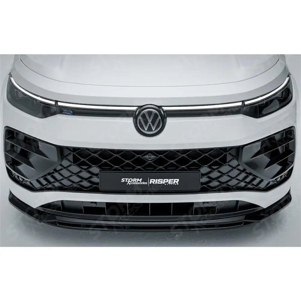 Front Splitter In Gloss Black For VW Tayron R-Line MK1 2025 On