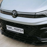 Front Splitter In Gloss Black For VW Tiguan R-Line MK3 2024 On