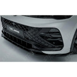 Front Splitter In Gloss Black For VW Tiguan R-Line MK3 2024 On