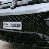 Front Splitter In Gloss Black For VW Tiguan R-Line MK3 2024 On