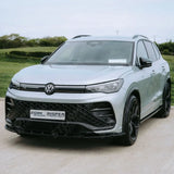 Front Splitter In Gloss Black For VW Tiguan R-Line MK3 2024 On
