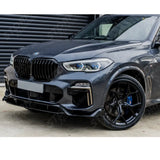 Front Splitter In Gloss Black Black Knight For Bmw X5 G05 2018-2022