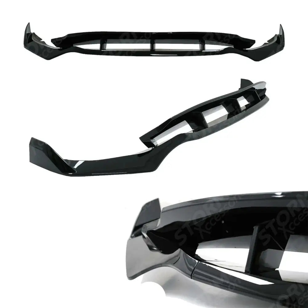 Front Splitter In Gloss Black Black Knight For Bmw X5 G05 2018-2022