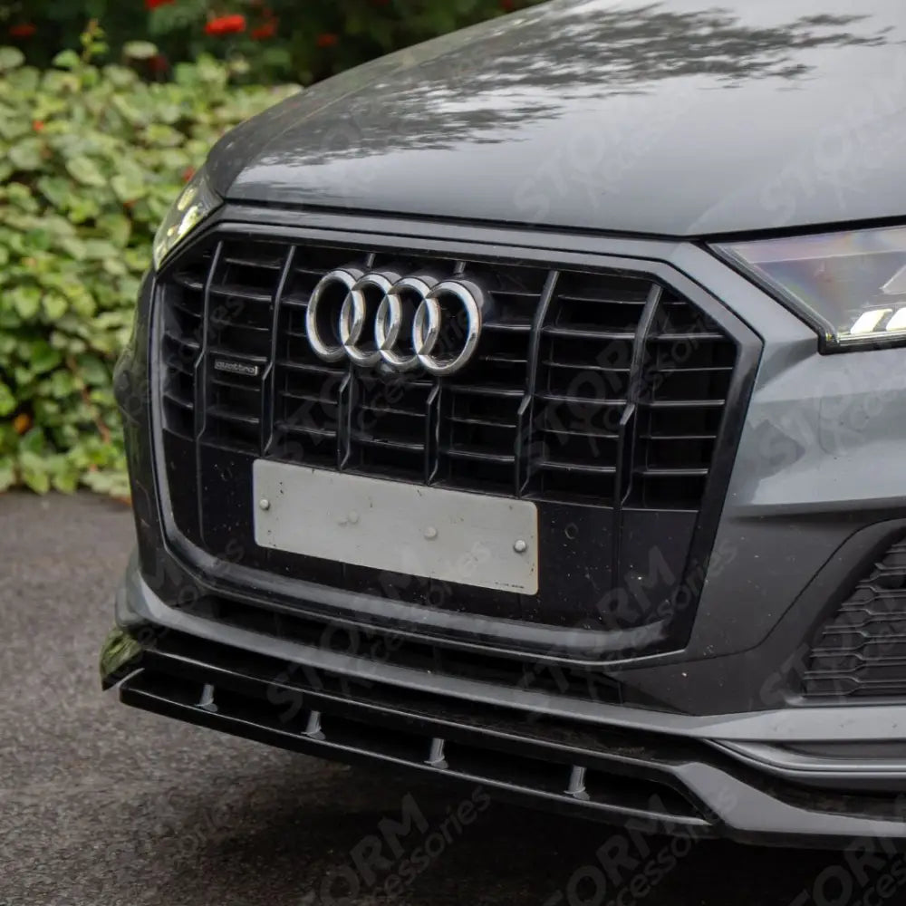 Front Splitter Lip For Audi SQ7 MK2 Facelift 2019+ / Audi Q7 S-Line MK2 Facelift 2019+