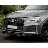 Front Splitter Lip For Audi SQ7 MK2 Facelift 2019+ / Audi Q7 S-Line MK2 Facelift 2019+