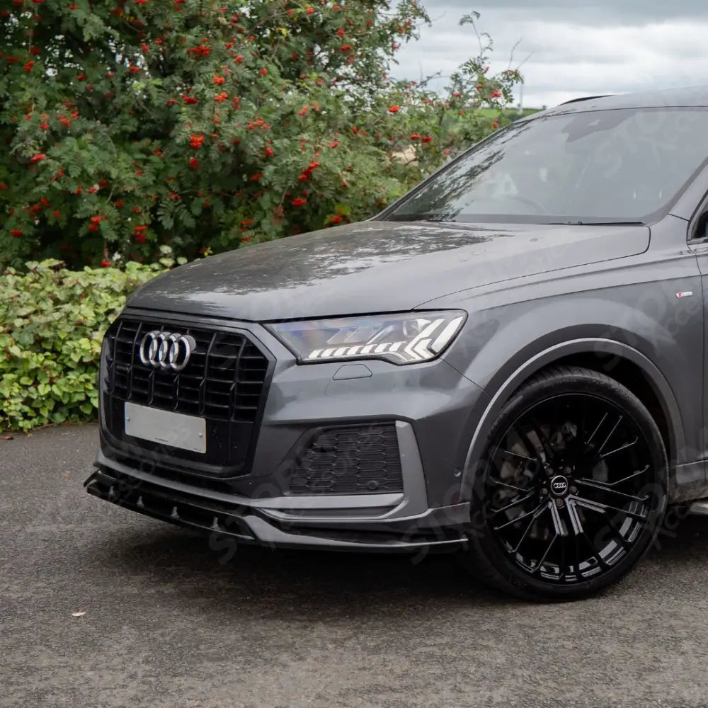 Front Splitter Lip For Audi SQ7 MK2 Facelift 2019+ / Audi Q7 S-Line MK2 Facelift 2019+
