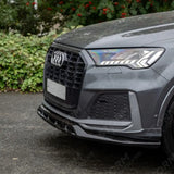 Front Splitter Lip For Audi SQ7 MK2 Facelift 2019+ / Audi Q7 S-Line MK2 Facelift 2019+