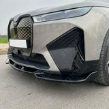 Front Splitter Lip In Gloss Black For BMW IX M-Pack I20 2021+