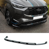 Front Splitter Lip In Gloss Black For Ford Transit Custom MK2 Sport 2024+