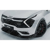 Front Splitter Lip In Gloss Black For Kia Sportage MK5 GT Line 2021-2025