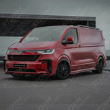 Front Splitter Lip In Gloss Black For Volkswagen Transporter T7 2025 on