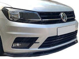 Front Splitter Spoiler Lip Gloss Black For Vw Caddy 2010-2015