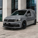 Front Splitter Version 2 in Gloss Black For Volkswagen Caddy 2015-2020