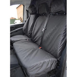 Front Triple Tailored Seat Covers In Black For Mercedes Vito 2015 On