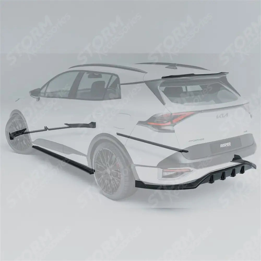 Full Aero Body Kit In Gloss Black For Kia Sportage MK5 GT Line 2021-2025