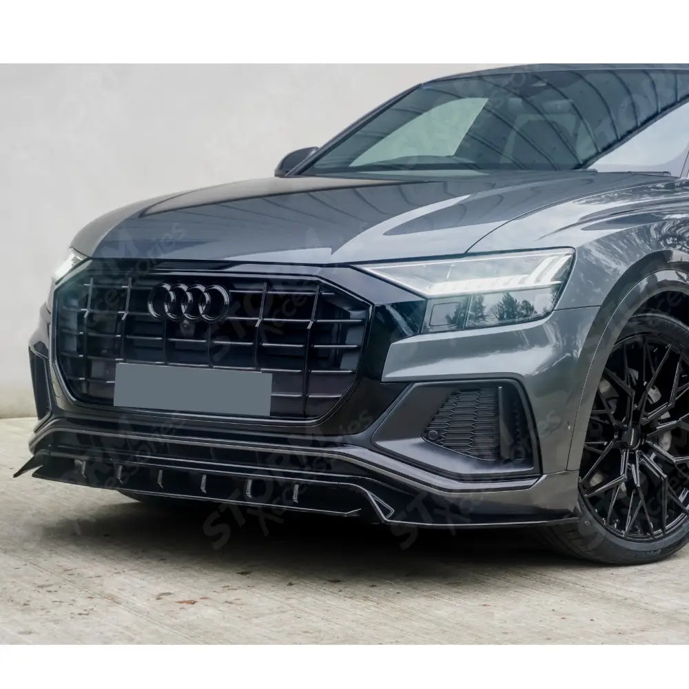 Full Aero Low Line Kit In Gloss Black By Risper Styling For Audi Q8 S Line 2018-2023