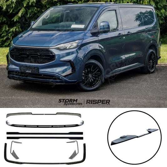 Full Low Line Aero Kit V2 In Gloss Black For Ford Transit Custom MK2 SWB 2024 on