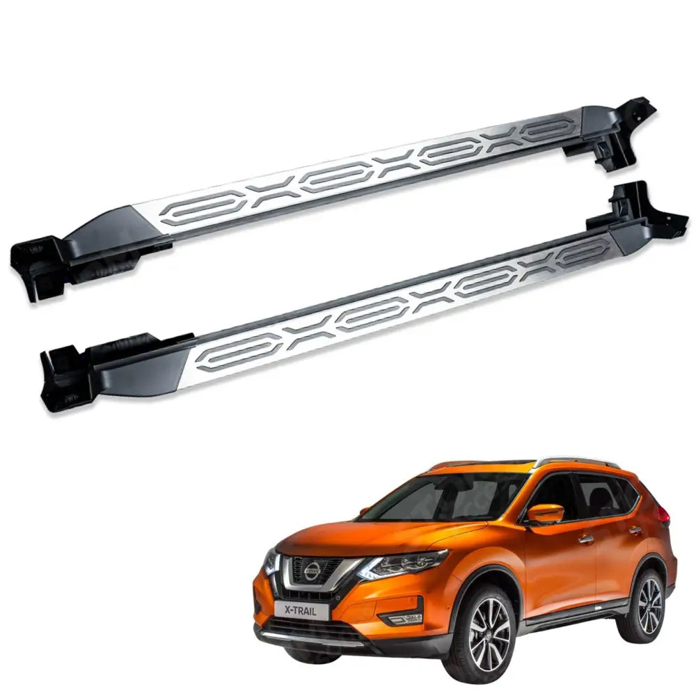 Genuine Running Board Side Steps In Silver For Nissan X Trail 2017+