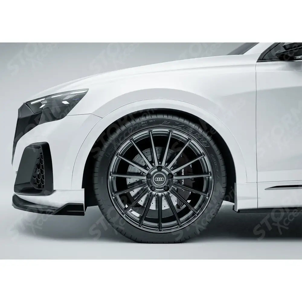 Gloss Black Risper Front Splitter Lip For Audi Q8 S Line 2023+