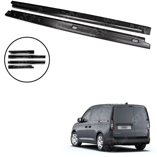 Gloss Black Side Skirt Splitters For Ford Transit Connect SWB 2024+