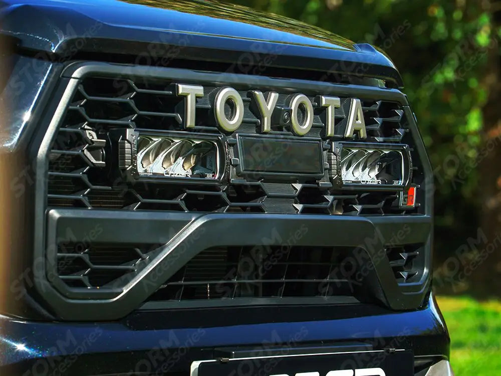 Grille Kit For Toyota Hilux GR Sport (2024+) Triple-R 750 Elite Lazer Lamp