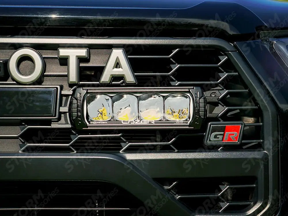 Grille Kit With Side Lights For Toyota Hilux GR Sport (2024+) Triple-R 750 Lazer Lamp