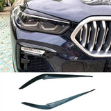 Headlight Brows In Gloss Black For BMW X5 G05 2019-2023 (PRE LCI)