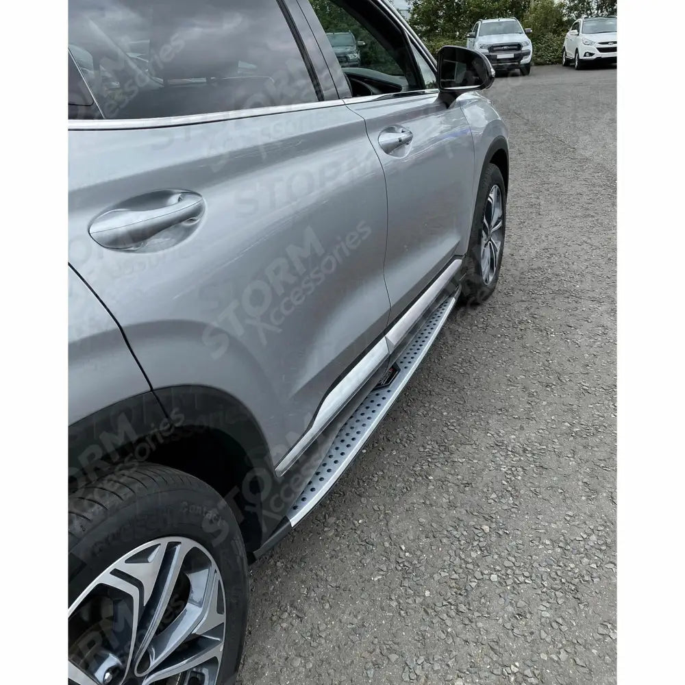 Hyundai Santa Fe 2019 On - Side Steps Running Boards - Pair
