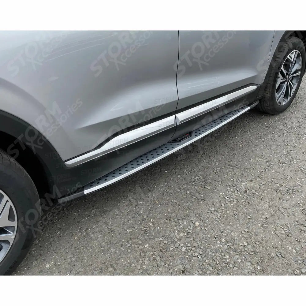 Hyundai Santa Fe 2019 On - Side Steps Running Boards - Pair