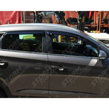 Hyundai Tucson 2016 On - Egr Quad Wind Deflectors - Dark Smoke