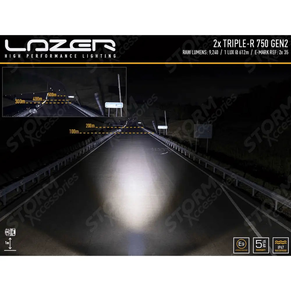 Ineos Grenadier 2022+ Lazer Grille Kit Triple- R 750 With Side Lights