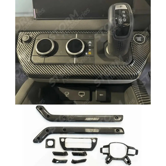 Interior Trim Kit Carbon Fibre Look For Land Rover Defender L663 2020 - 2024