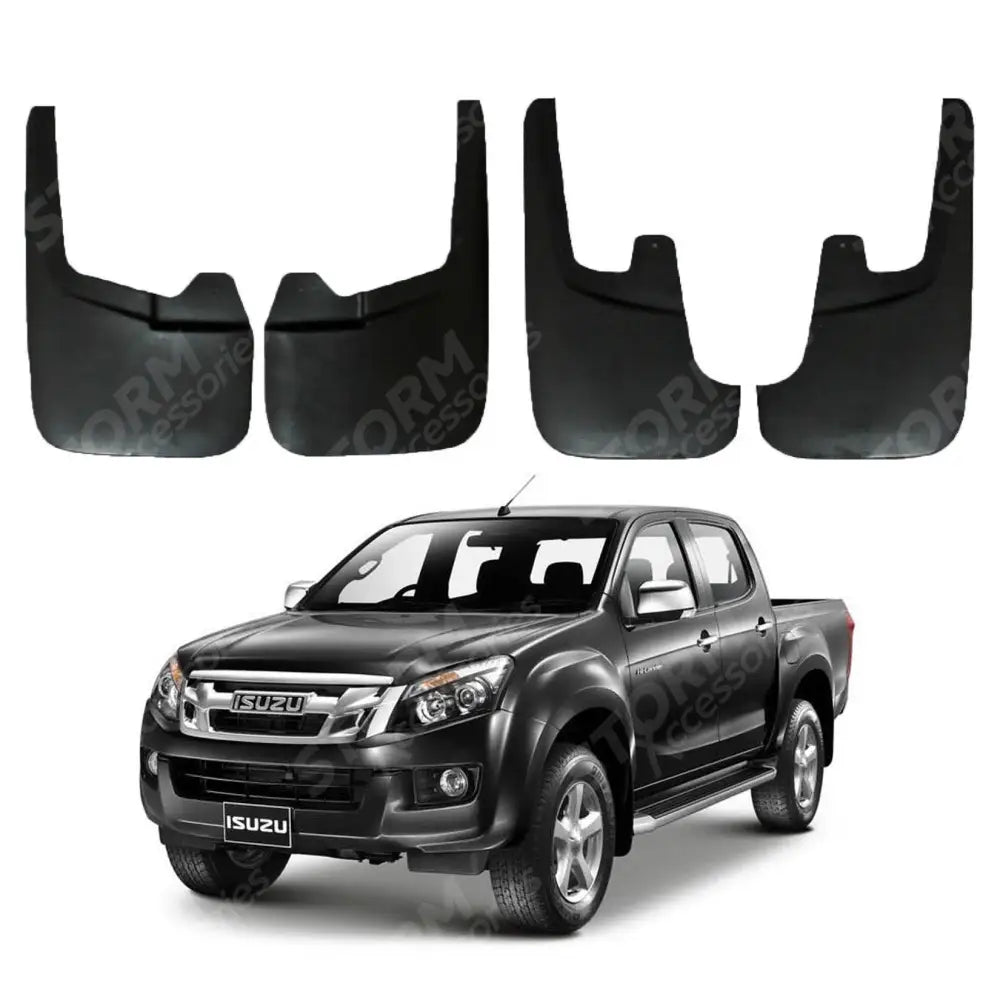 Isuzu D-max 2012-2017 Double Cab Mud Flaps - 4pcs Set