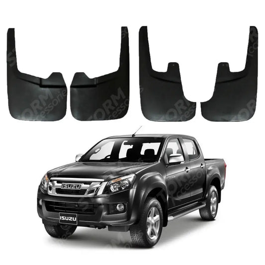 Isuzu D-max 2012-2017 Double Cab Mud Flaps - 4pcs Set