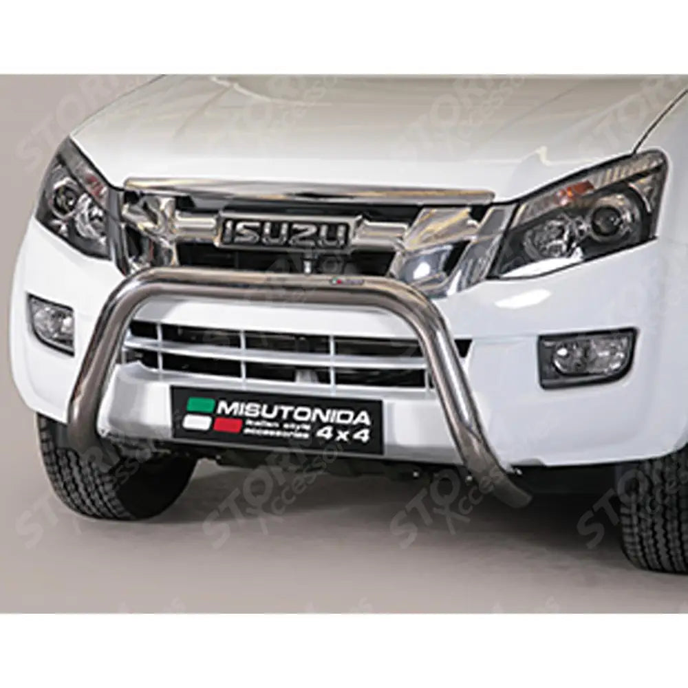 Isuzu D-max 2012-2020 Misutonida Eu Approved Front Bar - 76mm - Stainless Finish