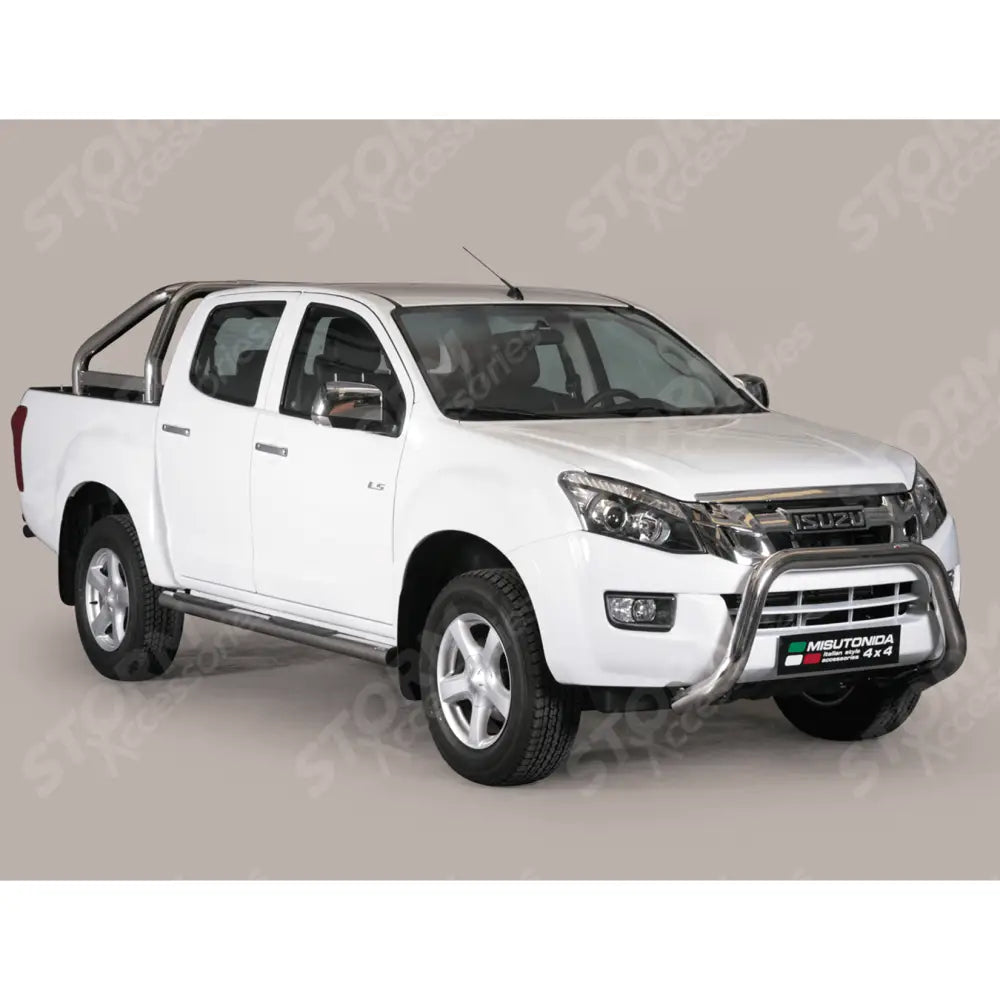 Isuzu D-max 2012-2020 Misutonida Eu Approved Front Bar - 76mm - Stainless Finish